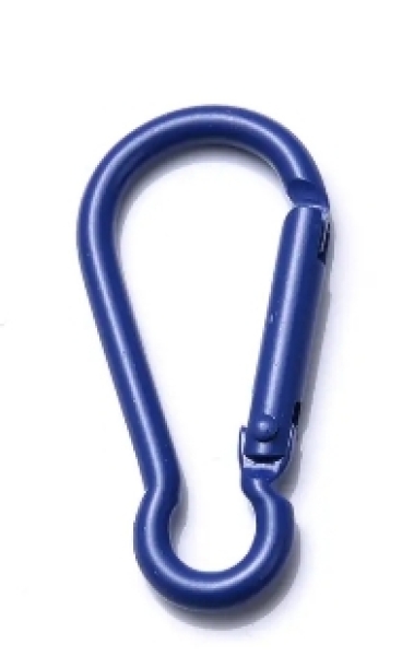 Karabiner blau